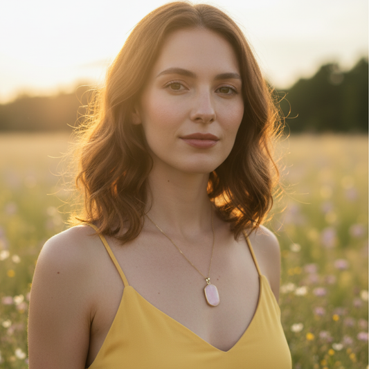 Mystic Rose Quartz Necklace
