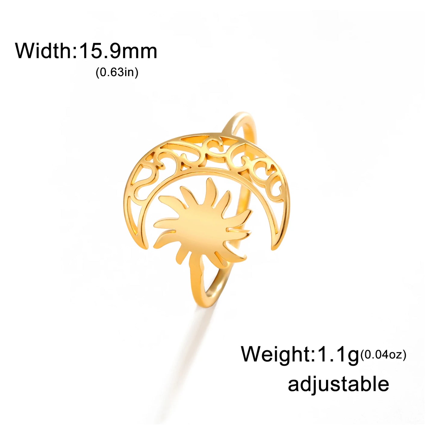 Divine Sun & Moon Union Ring