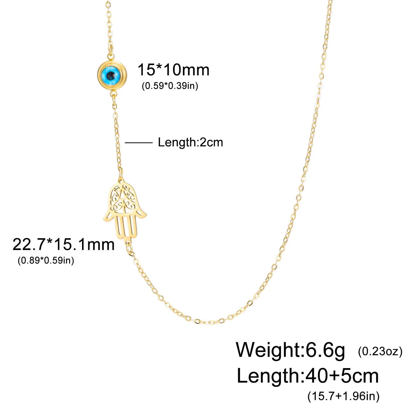 Sacred Protection Duo Pendant Necklace