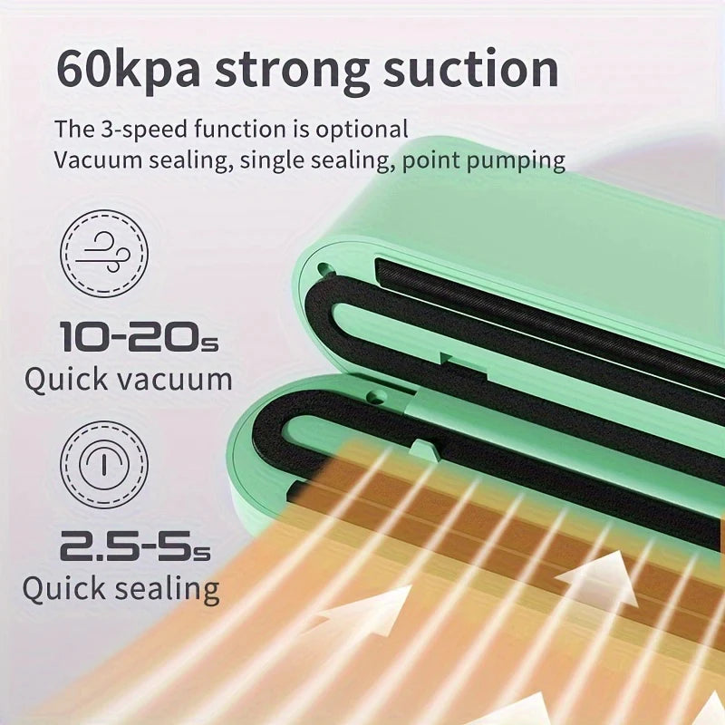 3 in 1 - Vaccum Sealer Pumping Wireless + FREE GIFT