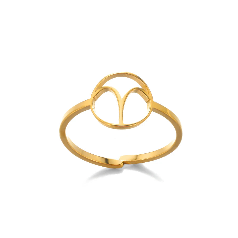 Celestial Zodiac Sign Rings