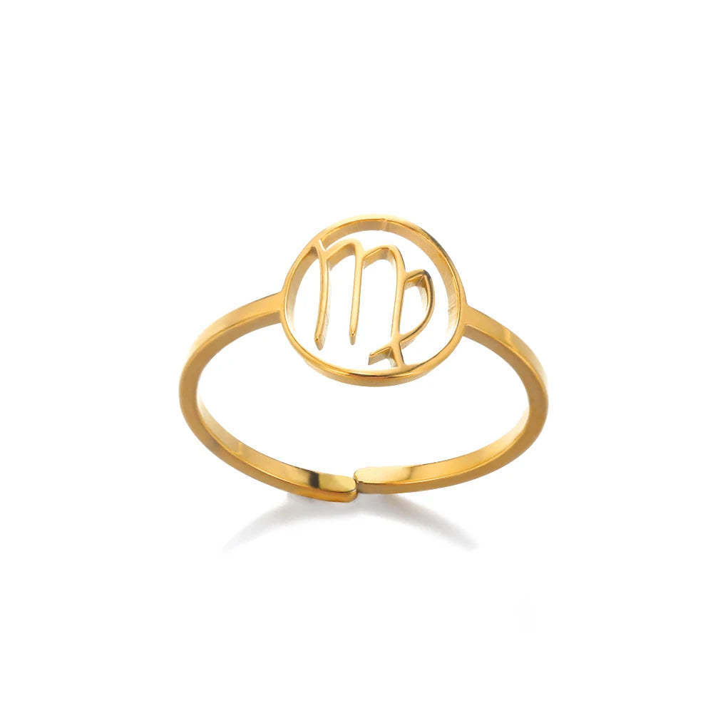 Celestial Zodiac Sign Rings