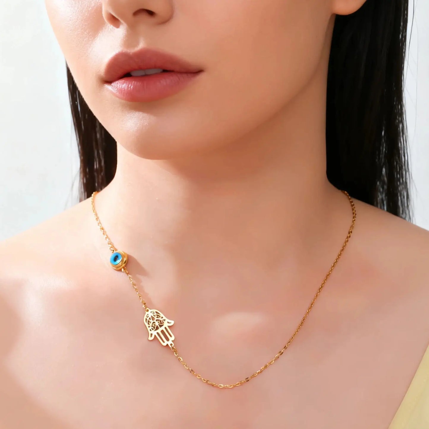 Sacred Protection Duo Pendant Necklace