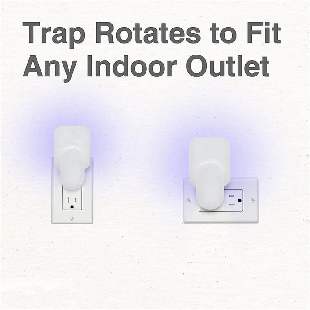 Mosquitoes Trap UV Light - 2  Plug-in Traps + 5 Sticky Cards