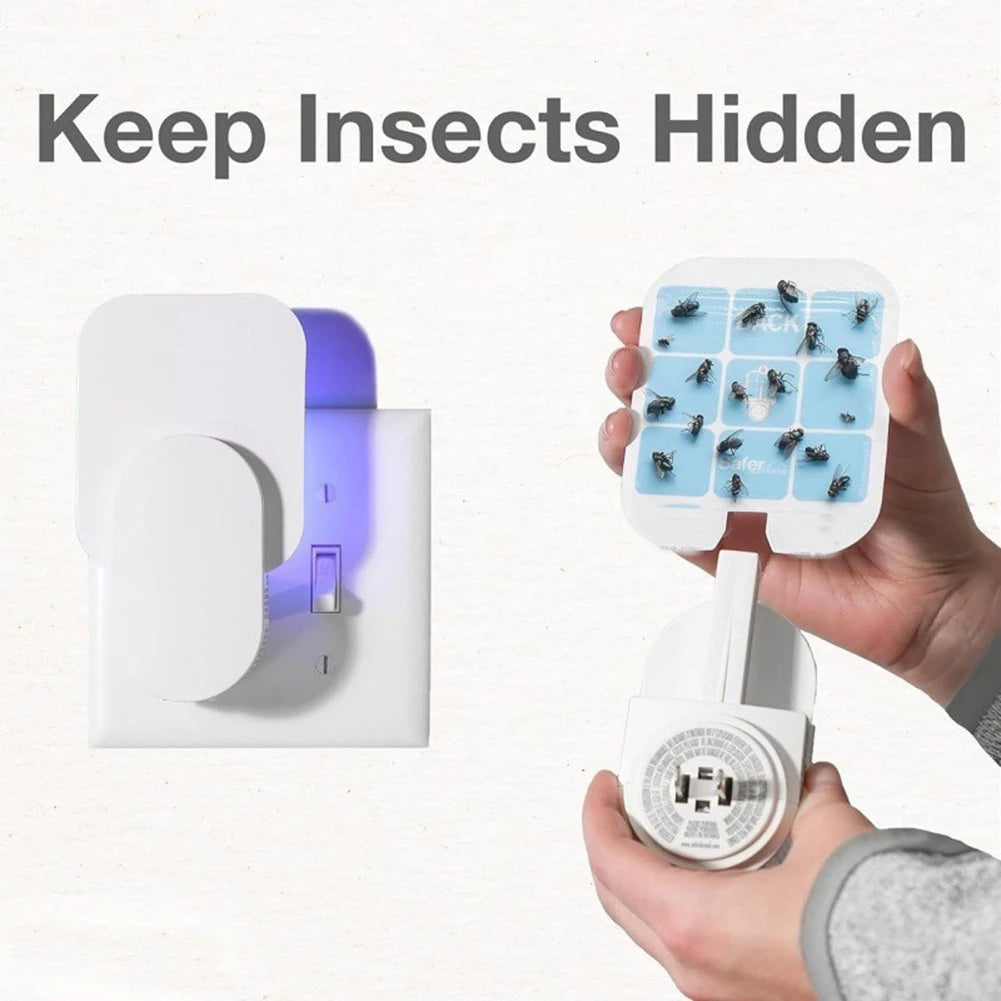Mosquitoes Trap UV Light - 2  Plug-in Traps + 5 Sticky Cards