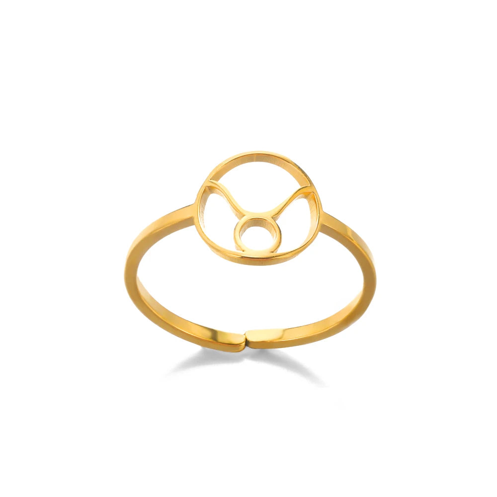 Celestial Zodiac Sign Rings