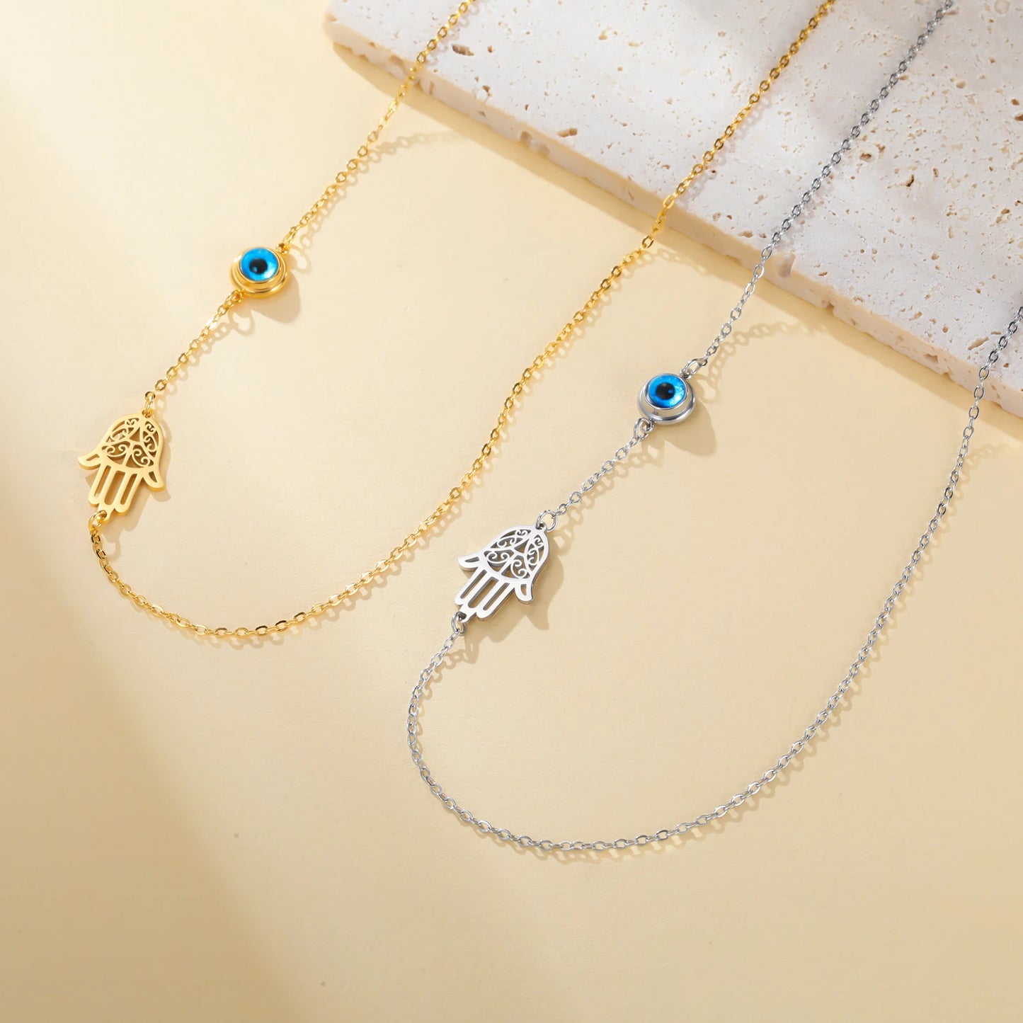 Sacred Protection Duo Pendant Necklace