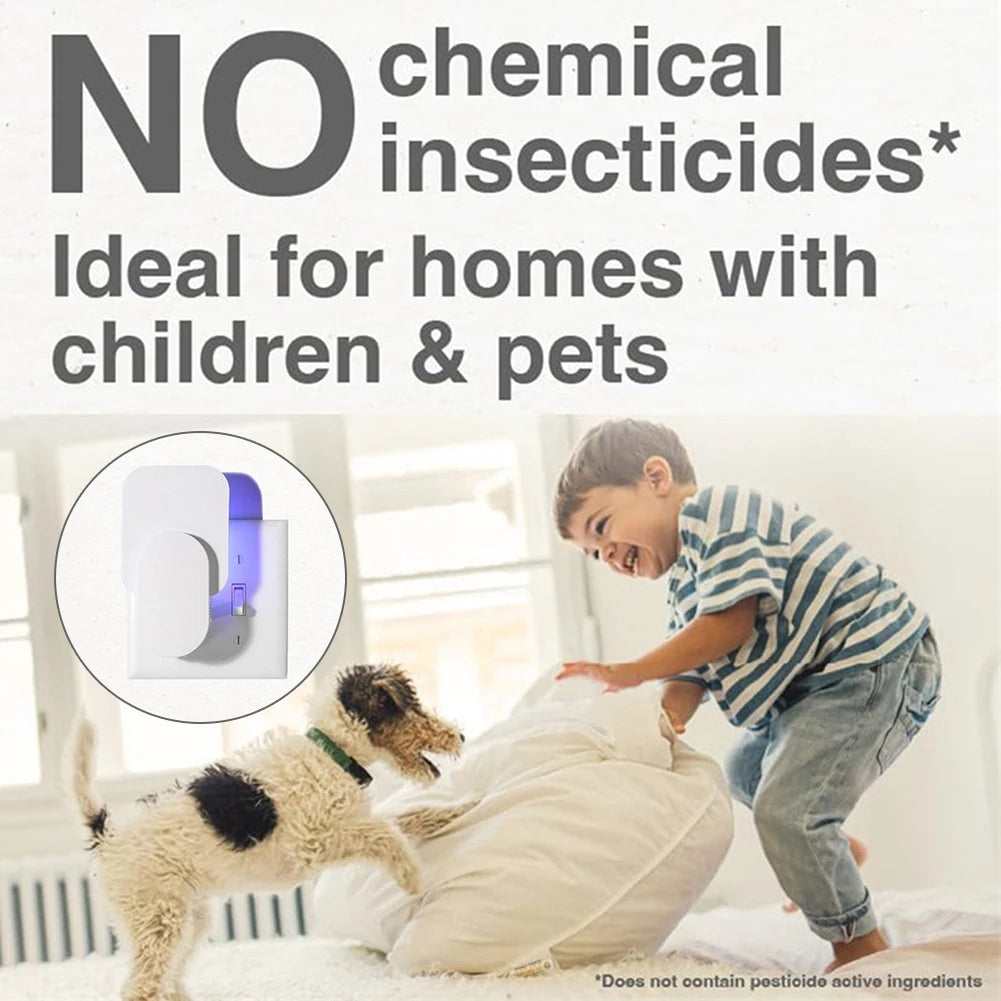 Mosquitoes Trap UV Light - 2  Plug-in Traps + 5 Sticky Cards