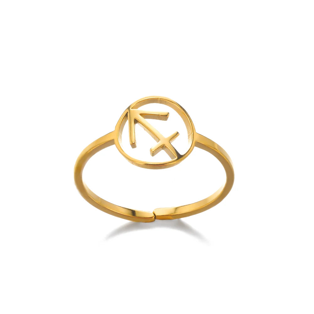 Celestial Zodiac Sign Rings