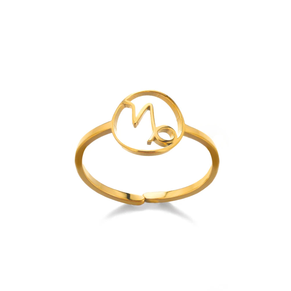 Celestial Zodiac Sign Rings