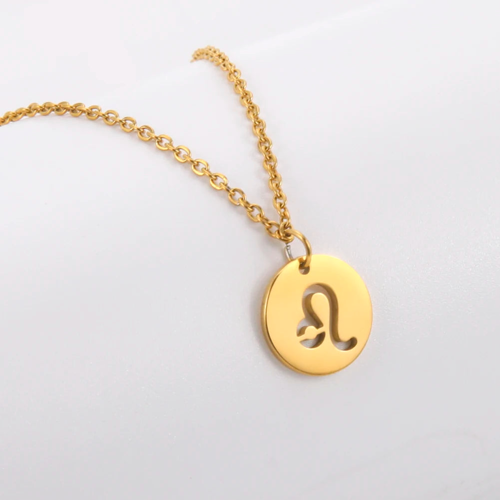 Celestial Zodiac Sign Amulet Necklace