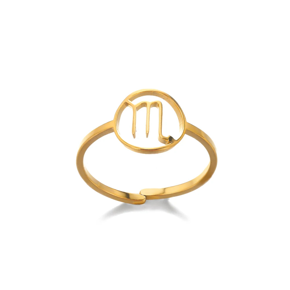 Celestial Zodiac Sign Rings