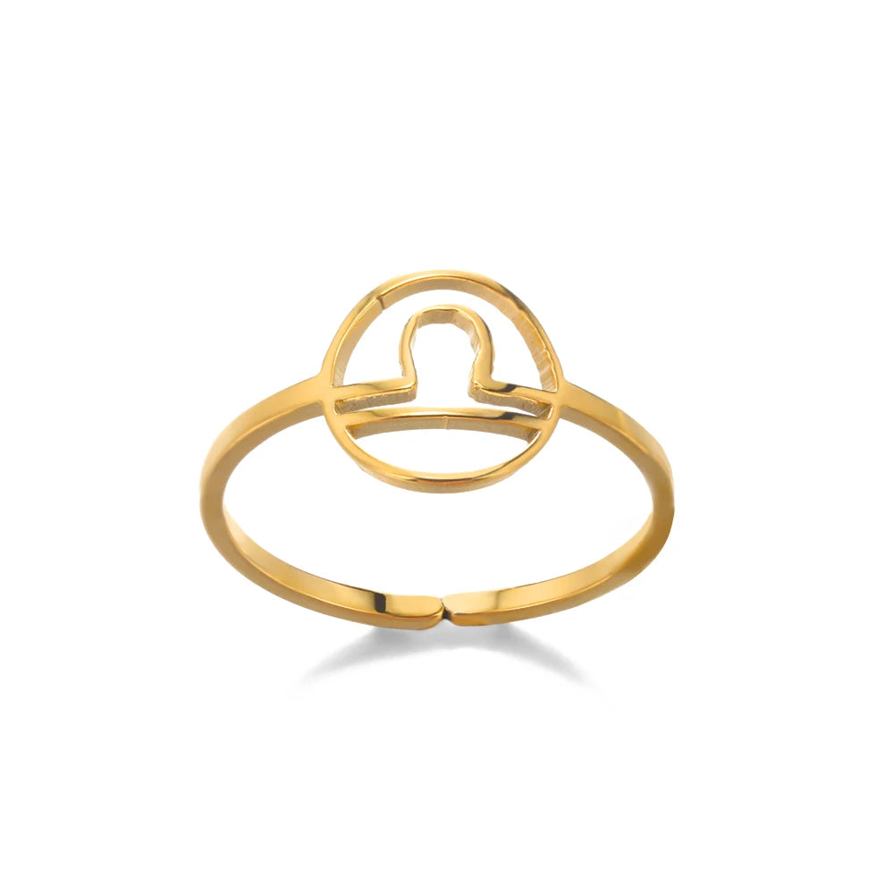 Celestial Zodiac Sign Rings