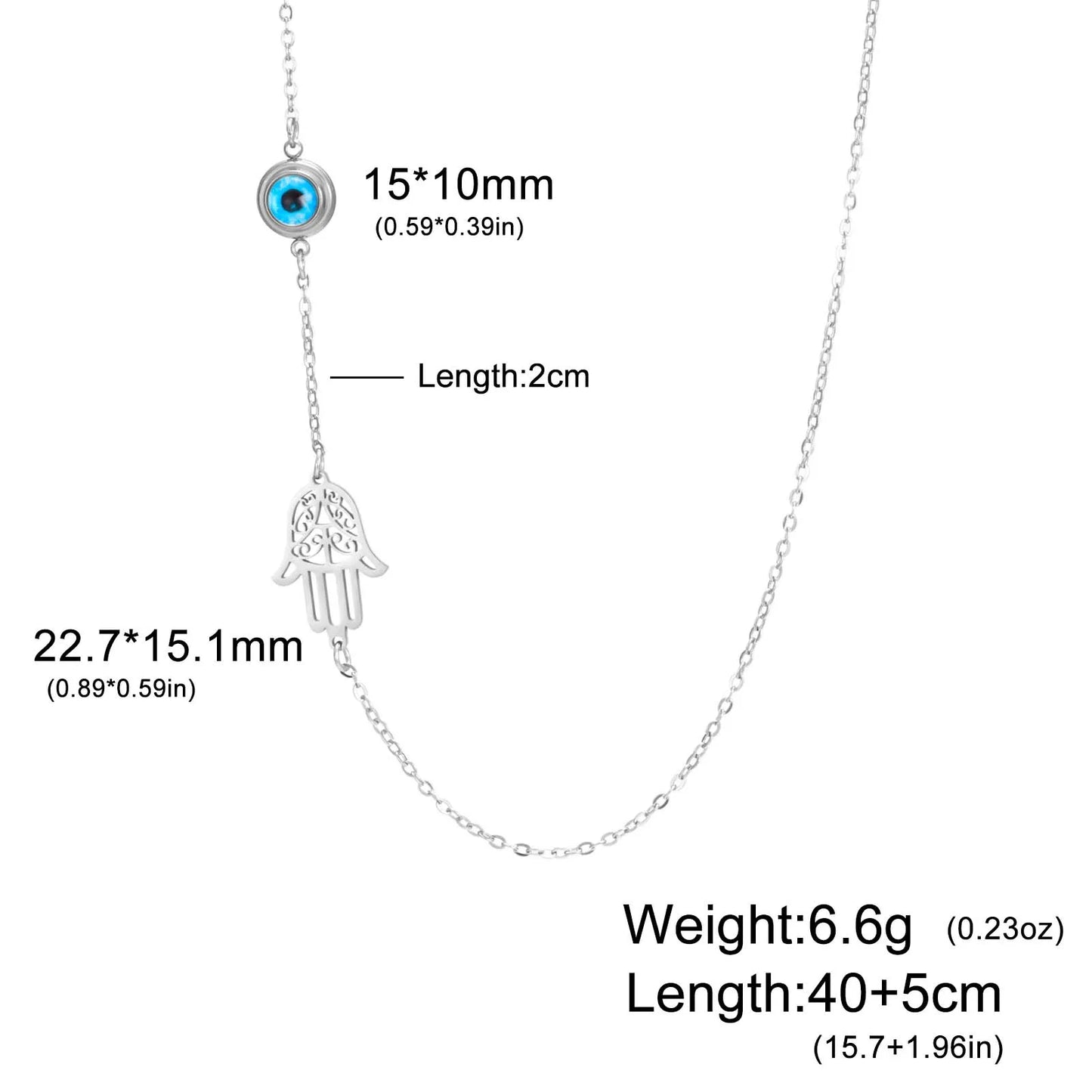 Sacred Protection Duo Pendant Necklace