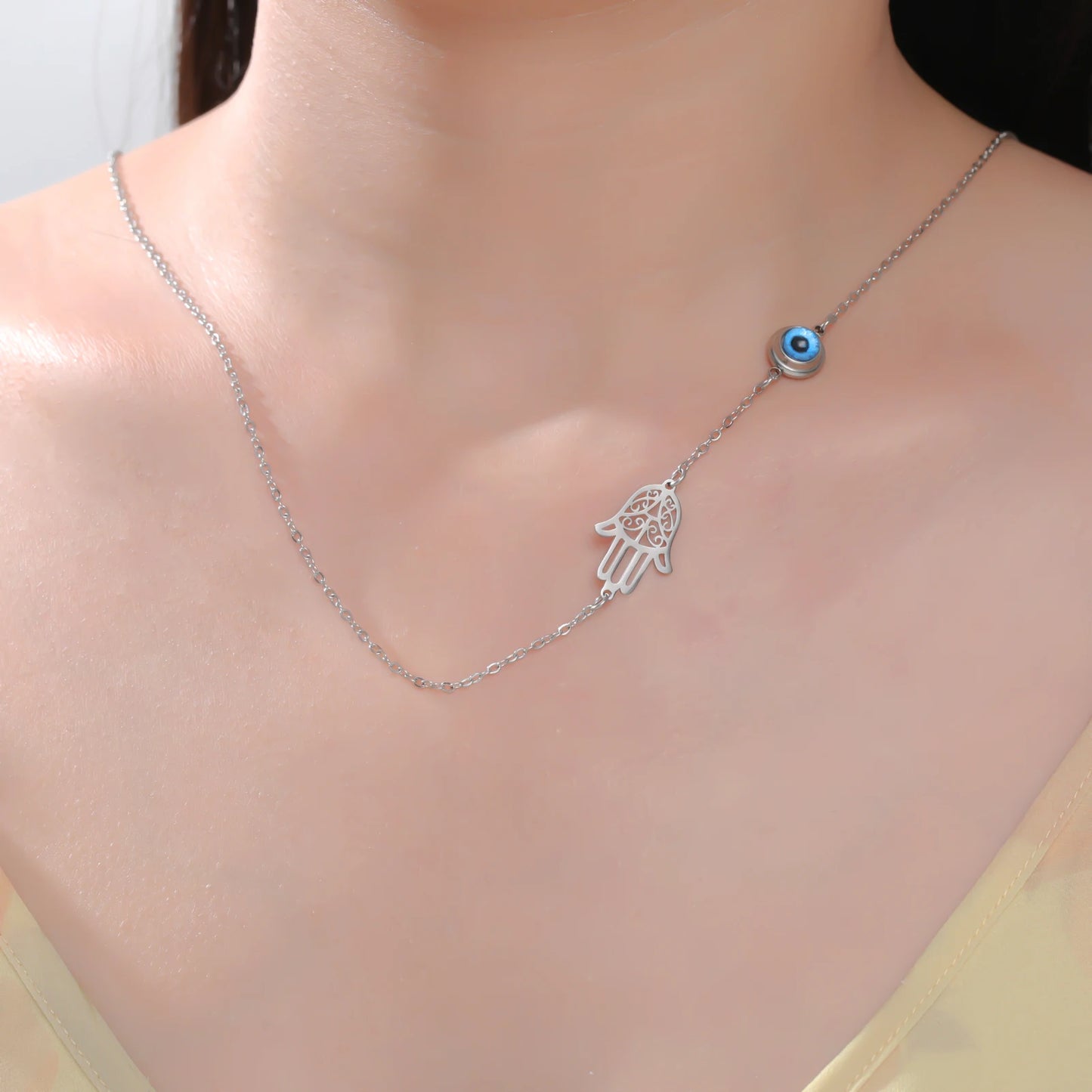 Sacred Protection Duo Pendant Necklace