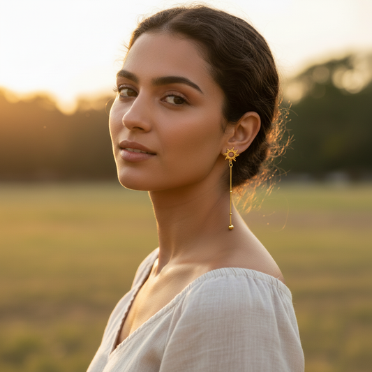 Solar Dawn Whisper Earrings
