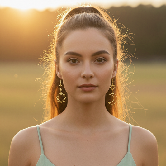 SunMoon Essence Earrings